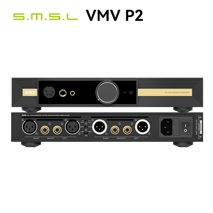 SMSL VMV P2 Headphone Amplifier Fully Balanced Amp JAS Hi-Res High Power Output