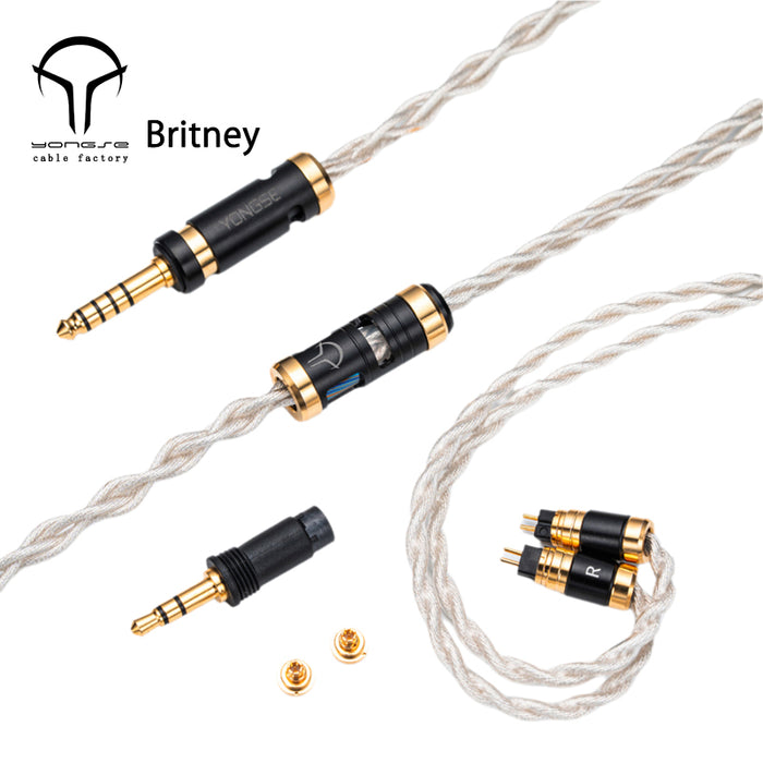 Yongse Britney 20Awg Sterling Silver Upgrade Earphone Cable