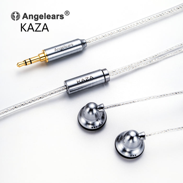 Angelears KAZA IEM Wired 15mm Dynamic Driver Flat In-ear Earphones