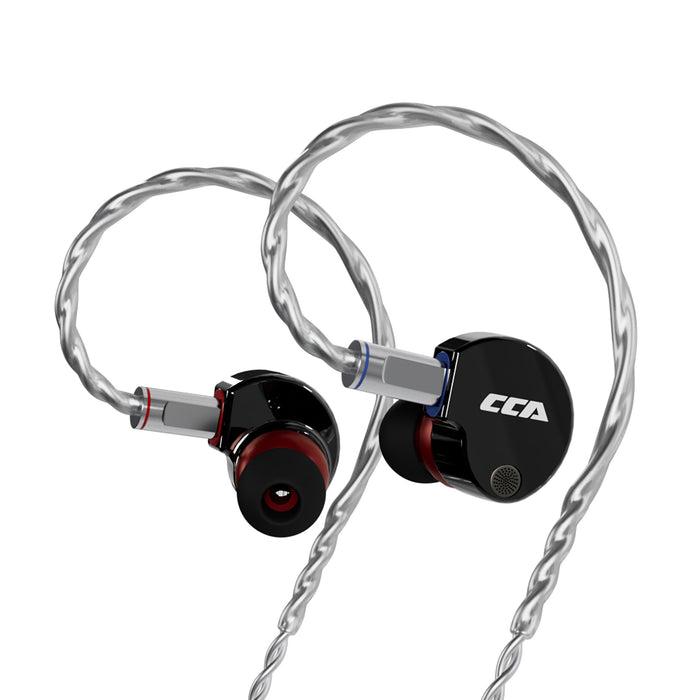 CCA-Phoenix Game E-sports Headphones In-ear wired earplugs HiFi monitoring subwoofer metal round hole and Type-C microphone 0.78