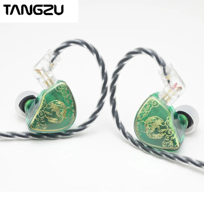 TANGZU WAN ER SG 2022 New / Jade Green / Blue 10mm Dynamic Driver In-Ear Earphone IEMs