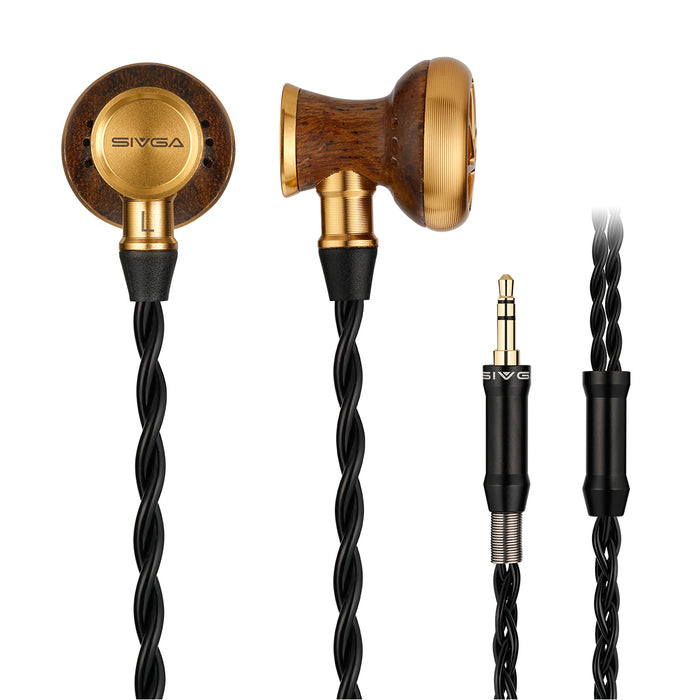 SIVGA M300 15.4mm Oversized Dynamic Driver Flat-Type Hi-Fi Wired In-Ear Headphones