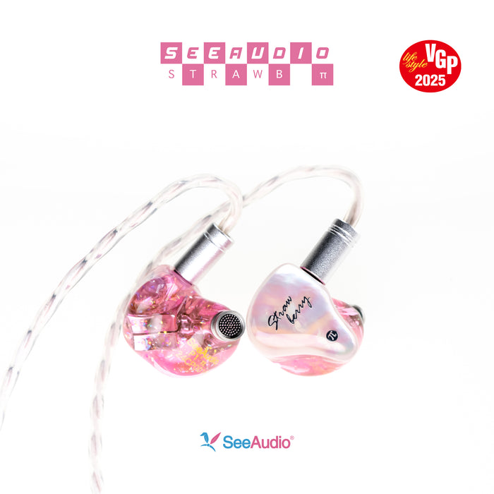 SeeAudio Strawberry PI 6BA Driver In Ear Monitors Wired Earphone