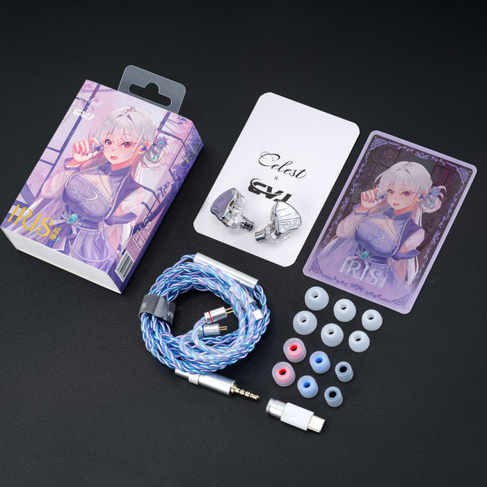 Kinera Celest x CVJ IRIS 10mm LCP Diaphragm Dynamic Driver Hifi In-Ear Earphones IEMs