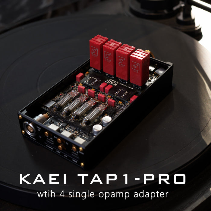KAEI DESIGN TAP1-PRO Portable Desktop Hybrid Tube Amp | Dual ES9039Q2M DAC & Quad 627AP Op-Amps