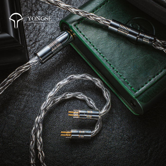 YONGSE Lunar 7N Silver-Plated Single Crystal Copper Earphone Upgrade Cable
