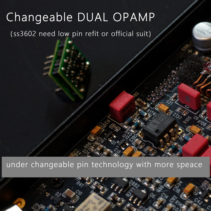 KAEI DESIGN TAP1-PRO Portable Desktop Hybrid Tube Amp | Dual ES9039Q2M DAC & Quad 627AP Op-Amps