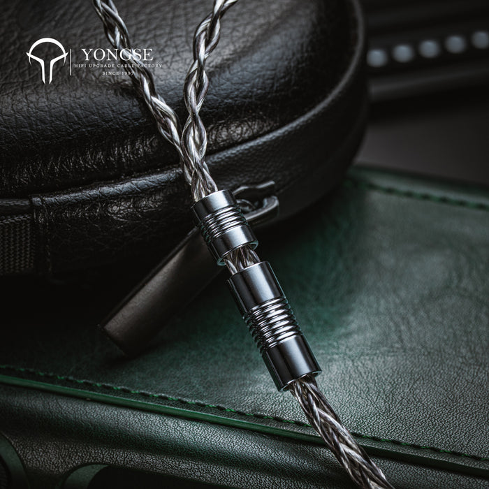 YONGSE Lunar 7N Silver-Plated Single Crystal Copper Earphone Upgrade Cable