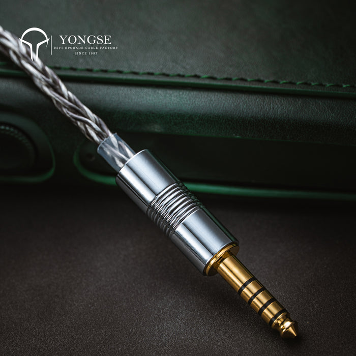 YONGSE Lunar 7N Silver-Plated Single Crystal Copper Earphone Upgrade Cable