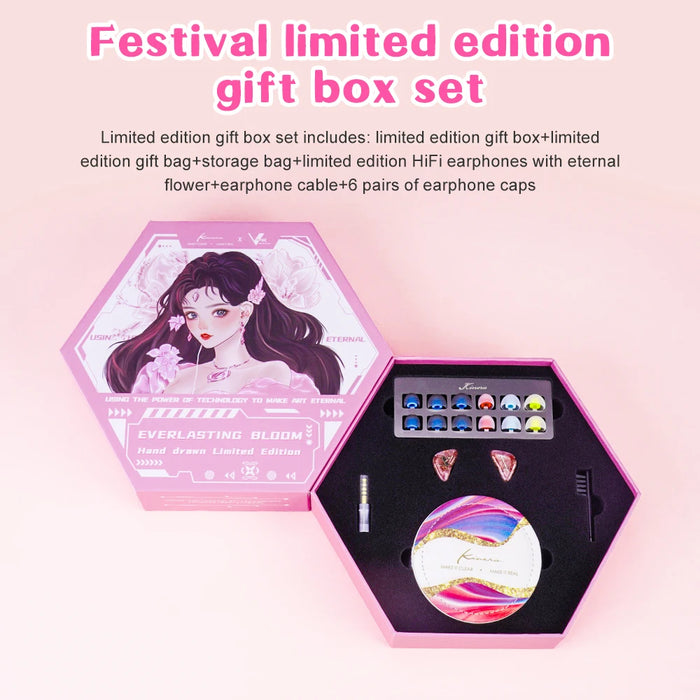 Kinera Everlasting Bloom Versekeys In Ear Earphone 1DD+3BA IEMs
