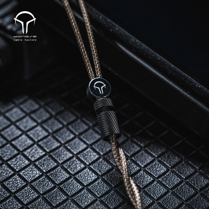 Yongse GreyBunny Single Crystal Copper + Silver-plated Single Crystal Copper Center ＆ Graphene Insulation Earphone Cable