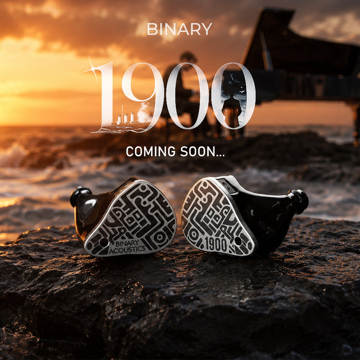 Binary 1900 Hybrid IEMs 10mm DD+6mm Passive Diaphragm+4BA CNC 3-Way Crossover 6N Silver Cable 3.5/4.4mm HiFi In-Ear Earphone