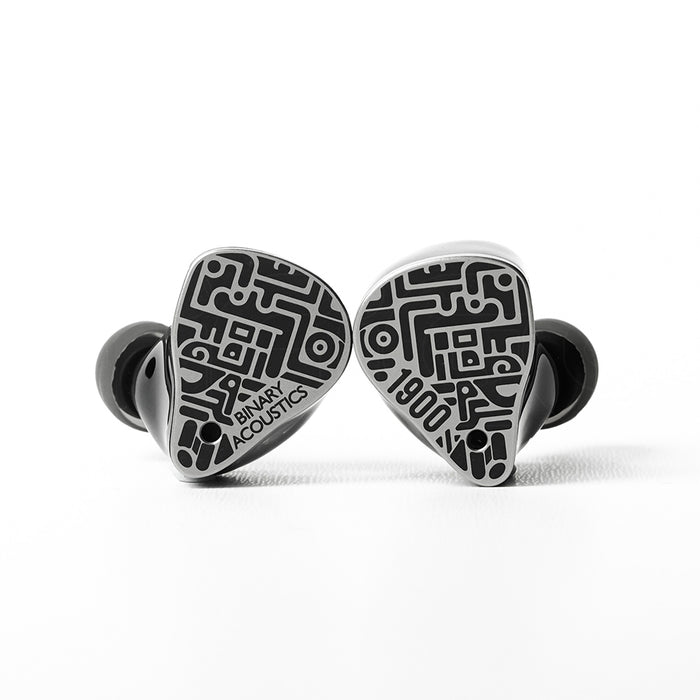 Binary 1900 Hybrid IEMs 10mm DD+6mm Passive Diaphragm+4BA CNC 3-Way Crossover 6N Silver Cable 3.5/4.4mm HiFi In-Ear Earphone
