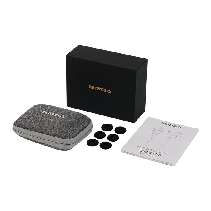 SIVGA M300 15.4mm Oversized Dynamic Driver Flat-Type Hi-Fi Wired In-Ear Headphones