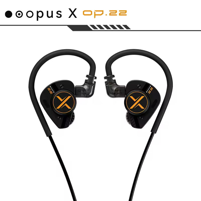 ooopusX Op.22 op22 Earphpne 2DD 2BA Drivers in-Ear Monitors with Adjustable Tuning Options 0.78 2pin S Cable 3.5mm Without mic