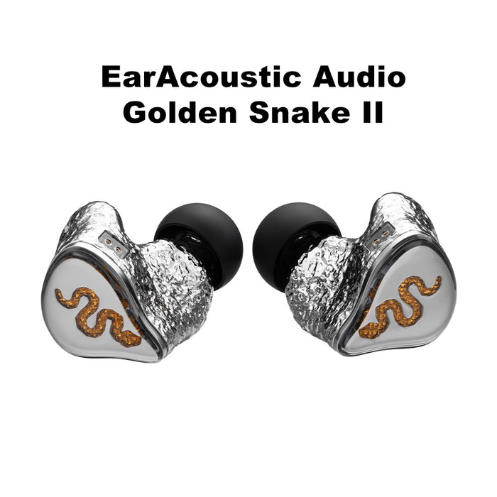 EarAcoustic Audio Golden Snake II Metallic Earphones Titanium-Gold Driver