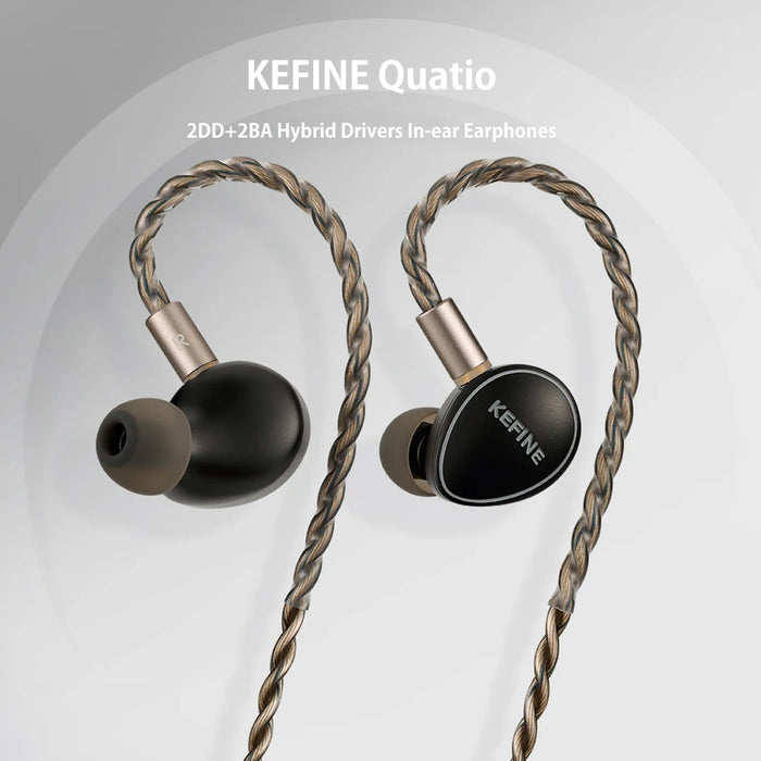 KEFINE Quatio 2DD+2BA Hybrid Drivers In-ear Earphones