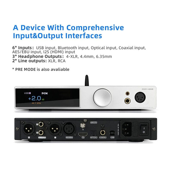 SMSL DO400 ES9039MSPRO MQA-CD DAC Bluetooth 5.1 DAC & Headphone AMP
