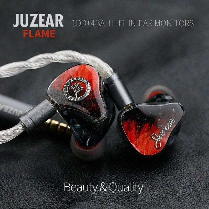 JUZEAR FLAME 1DD+4BA Hybrid In-Ear Earphone Monitor