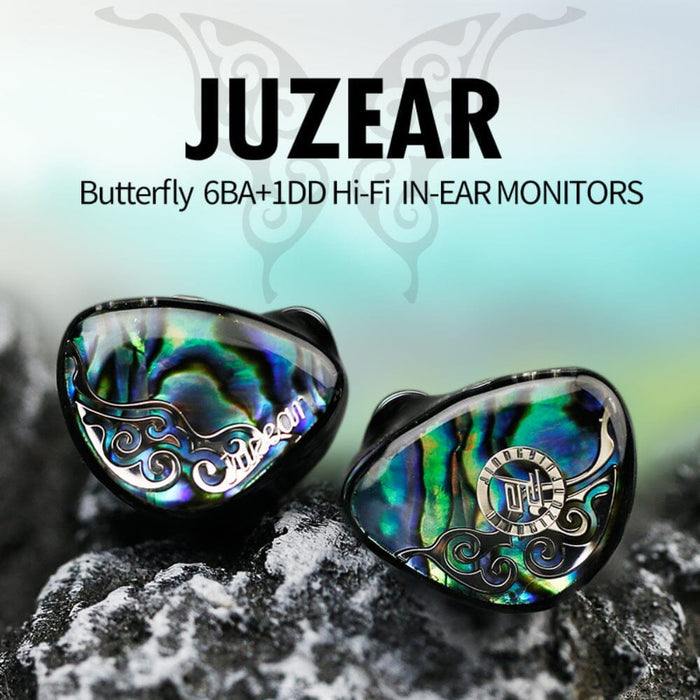 JUZEAR Butterfly 61T 6BA+1DD Hi-Fi In-Ear Monitors