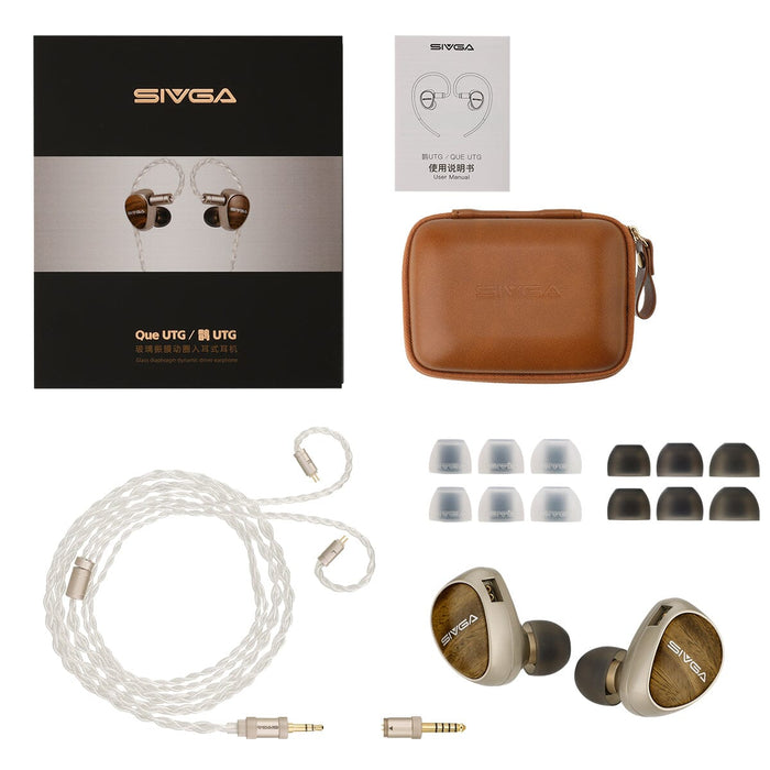 SIVGA Que UTG 10mm Flat Glass Diaphragm Earphone In-ear Wired  Earphones