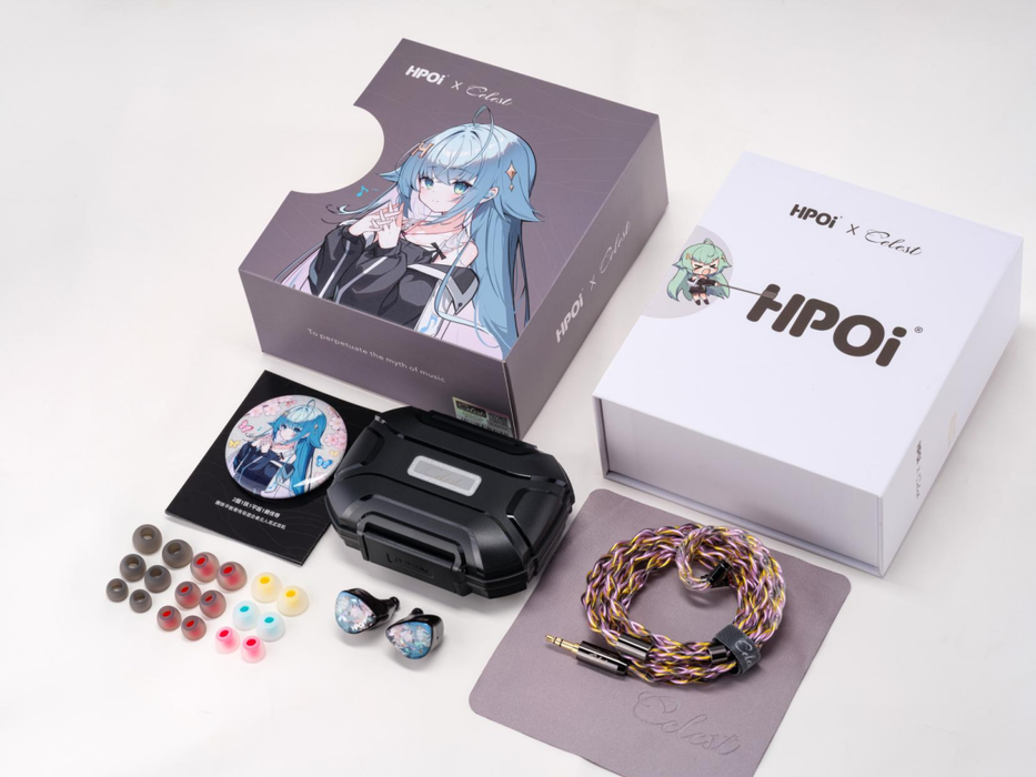 HPOI x Celest Yaksha BC Hybrid IEMs – 2DD + 1BA + 1 Planar + Bone Conduction | Anime Custom Faceplates