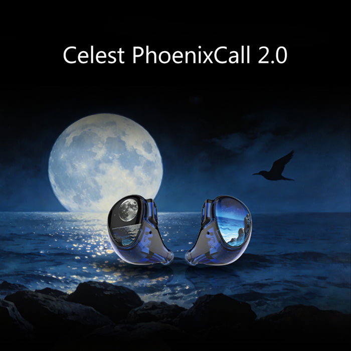 Celest PhoenixCall 2.0 2DD +2BA +2Planar Upgraded HiFi In-Ear Headphones Switchable Cable 3.5mm+4.4mm