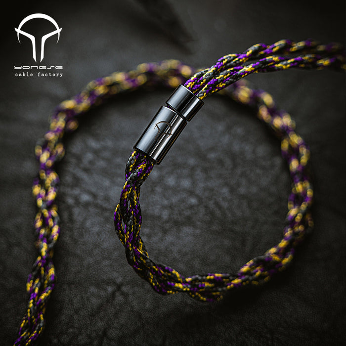 Yongse 1947Pro 6N 4 strands Single Crystal Copper Silver Plated Earsphones Cable