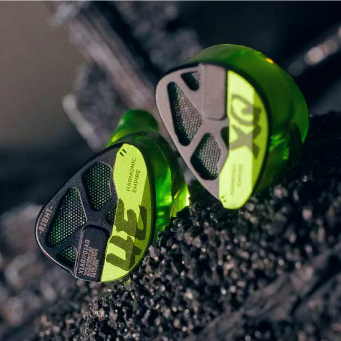 Harmonic Empire XIAOQIAO Rock Edition 1DD Hi-Fi In-Ear Earphones Wired Earbuds with Furukawa OFC Cable for Audiophiles