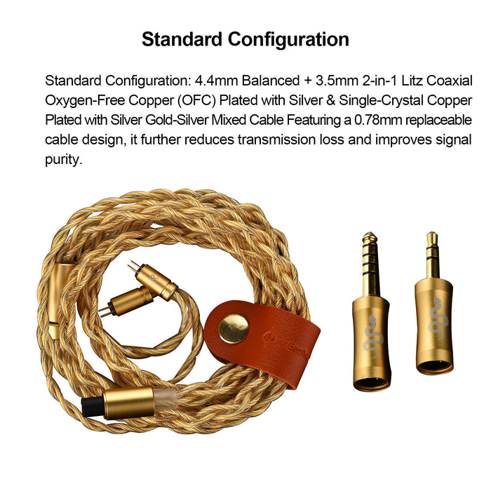 EarAcoustic x Bug Audio SPA-Hi End Titanium-coated dome Silicone Diaphragm Earphones