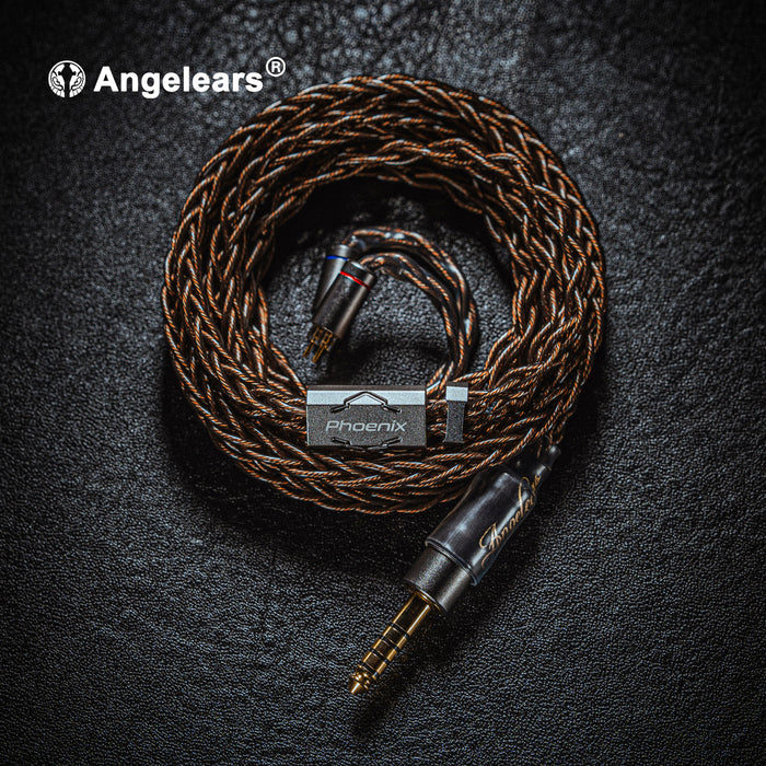 Angelears Phoenix Type 4S Litz 6N Mono-Crystalline Cu + SPC Upgraded Earphone Cable