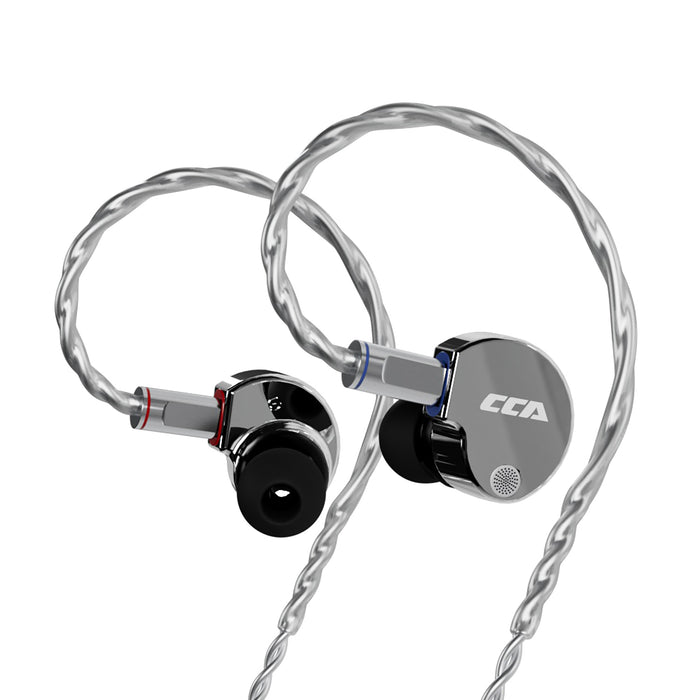 CCA-Phoenix Game E-sports Headphones In-ear wired earplugs HiFi monitoring subwoofer metal round hole and Type-C microphone 0.78