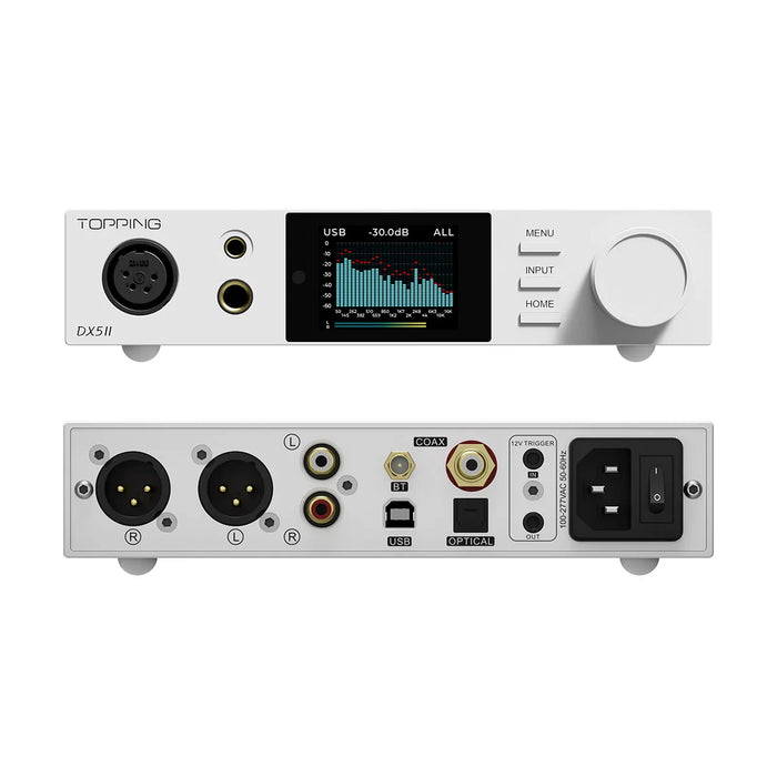 TOPPING DX5 II Fully Balanced DAC & Headphone Amp Combo Dual ES9039Q2M DSD512 PCM768kHz LDAC Decoder amplifier