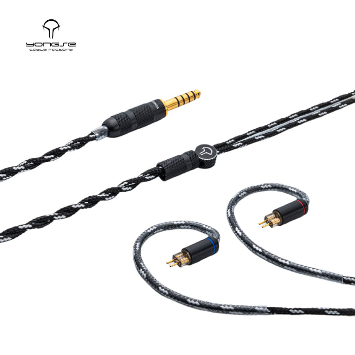 YONGSE Piano Mono-crystal Copper Earphones Upgrade Cable