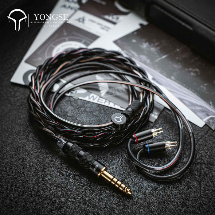 YONGSE DarkShield Earphones Upgrade Cable High Purity Single Crystal Copper