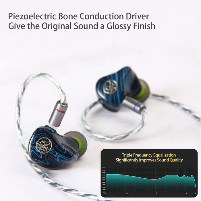 Sound Rhyme SR6 1DD + 2BA + 2PD+ 1BC Multi-Driver In-Ear Monitor Wired Earphones