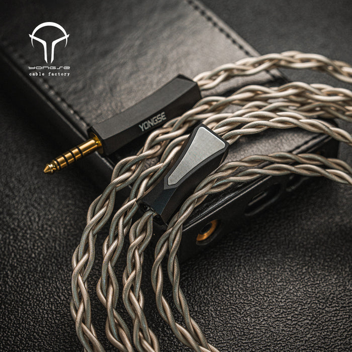 Yongse KuroKami 6N Silver-plated Single Crystal Copper + Graphene Shielding Layer Headphone cable 1.5m For Headsets