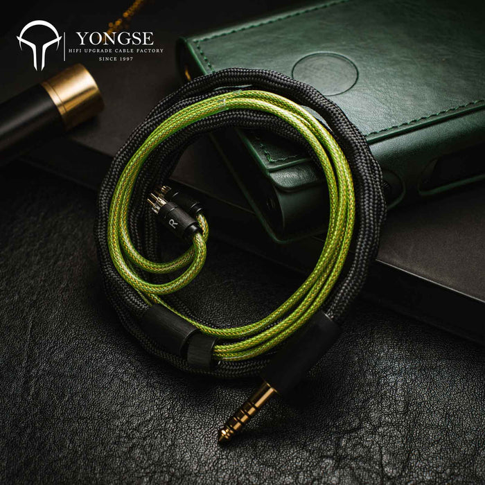 Yongse GreenSea Litz Coaxial Structure Single Crystal Copper And Silver-plated Single Crystal Copper ＆ Graphene Earphone Cable