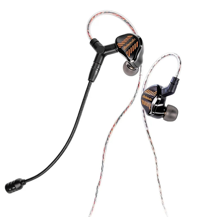 FiiO JadeAudio JD1 GAMING Wired Gaming Earbuds | 10mm LCP Driver, Detachable Boom Mic, DSP Type-C