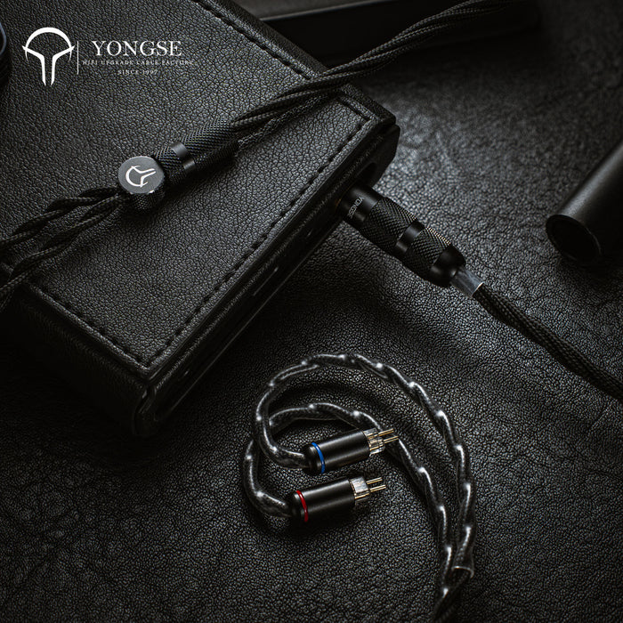 YONGSE BlackMamba Earphones Upgrade Cable High Purity Single Crystal Copper