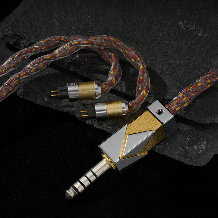 TREELI MOON PLUTO Earphones Upgrade Cable High Quality Silver-plated Imported Copper Alloy and Gold-Plated 4.4MM Plug