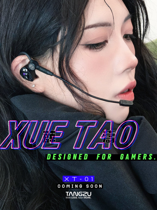 TANGZU Xue Tao 10mm Single Dynamic Driver Glass Diaphragm Unit Gaming In-Ear Monitor Headphones