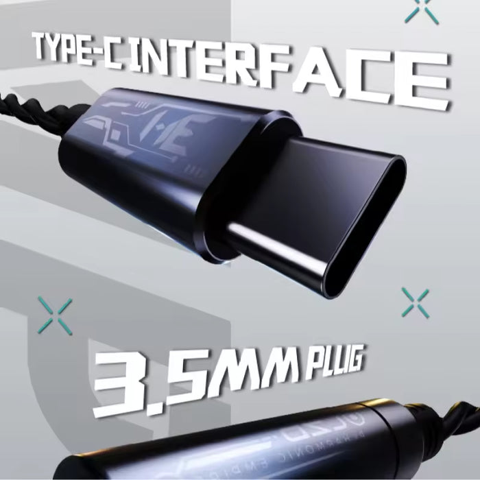 HE TANGZU LongZhongDui KT02F20 ChipType-C to 3.5mm Plugs HIFI Portable DAC