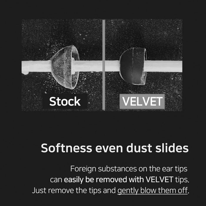 ELOIT / DIVINUS Velvet Wide Bore Silicone Earphone Eartips For 4-6mm Nozzle, Soft Deeply Ear Tips For Earbuds Dunu AFUL