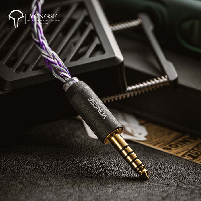 YONGSE Sakurple 8core Silver-plated Monocrystalline Copper Earphone Upgrade Cable