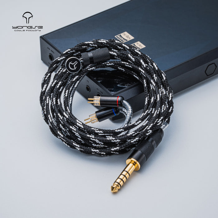 YONGSE Piano Mono-crystal Copper Earphones Upgrade Cable
