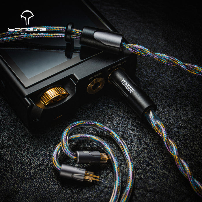 Yongse Neonova Pure Silver+Silver Plated Single Crystal Copper Coaxial Structure Earphone Cable