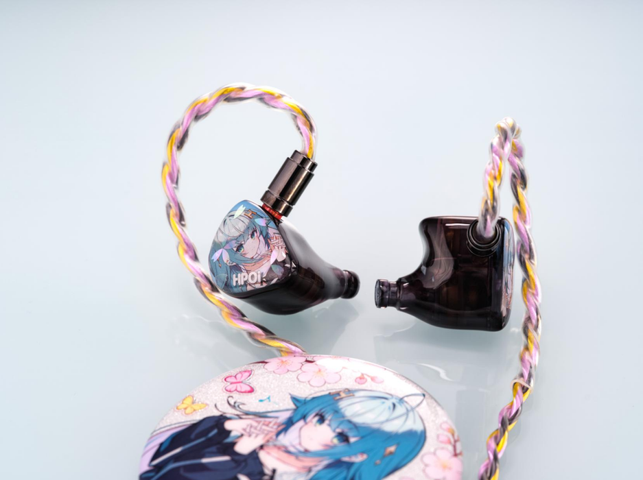 HPOI x Celest Yaksha BC Hybrid IEMs – 2DD + 1BA + 1 Planar + Bone Conduction | Anime Custom Faceplates