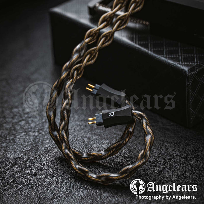 Angelears Phoenix 2.0 Upgraded Earphone Cable Litz 5N Silver Plated LCOFC Copper+Golden Litz Plated SPC+7N Gold-Plated OCC