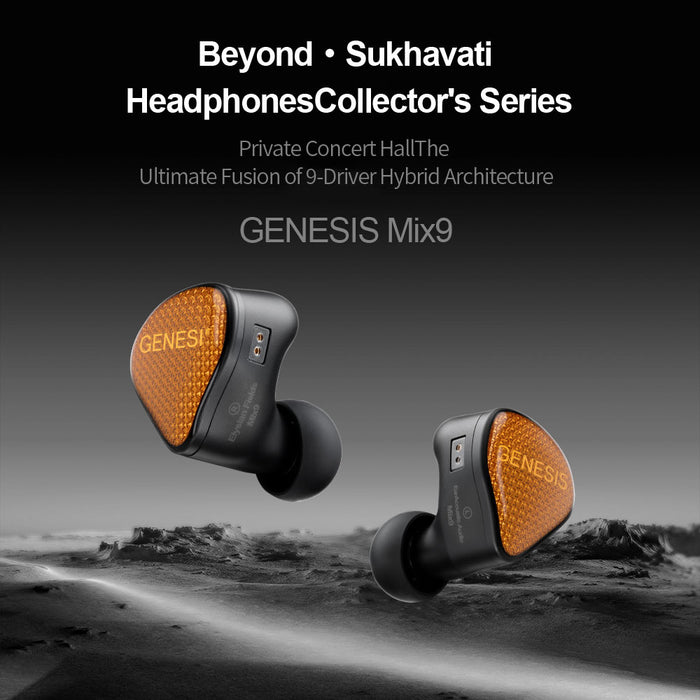 EarAcoustic Audio GENESIS-MiX9 In-ear 9-driver Planar DD BA Earphones